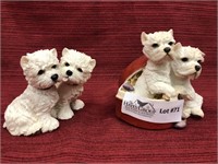 2 figurines Westies