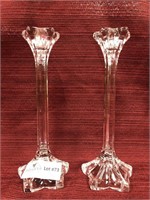 Pair crystal candlestick