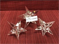 3 Bleikristall made in Germany star form