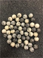 25mm grey swirl marbles