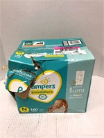 Lumi Diapers Sz N 140 count