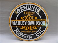 Harley Davidson Porcelain Sign-Ande Rooney