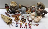 Native American Figurines & Decorative Lot