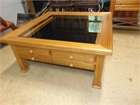 Kimball Hickory Display Coffee Table