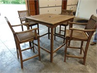 Royal Teak Bar Height Table