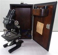 American Optical Vintage Spencer Microscope in Box