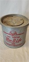Vintage Min O Life minnow bucket
