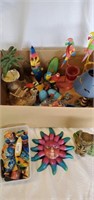 Large tropical themed box lot