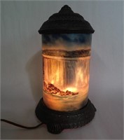 "Scene-In-Action" Antique Motion Lamp Niagara