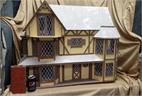 Large Handmade Wood Dollhouse