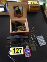Cigar Box with Misc. items