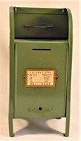 All American tin mailbox 9” height