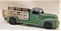 Hubley die cast toy stake truck 7” length