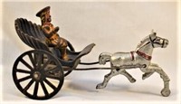 Original cast iron carriage, unknown maker 6 1/2”