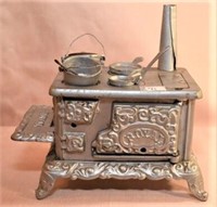 Child's Royal stove, cast iron & tin 8” X 8”
