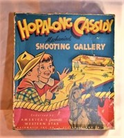 Hop Along Cassidy mechanical shooting gallery,