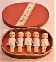 Dionne Quintuplets miniature doll set in box