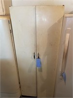 2 Door Metal cabinet with contents