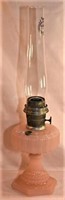 Aladdin Cathedral oil lamp in pink moonstone