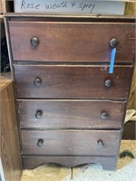 4 Drawer Wooden Chest