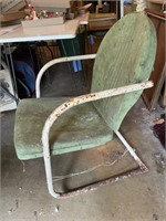 Vintage Metal Lawn Chair & lounge chair