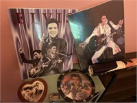 Elvis Presley posters, clock, belt buckle, more