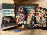 Games, Bible in wood box, cook books