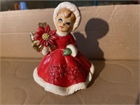 Vintage Christmas Girl figurine