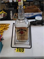 Jim Beam Bottle and Holder