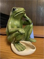 Ceramic Frog on Pan