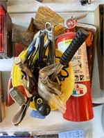 2 Boxes Tools - hammers, hatchet, more