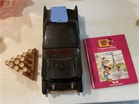 1957 Chevy Cassette player, wooden toy, more
