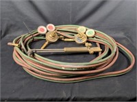 Victor Cutting Torch, 50ft Torch Hoses & Gauges