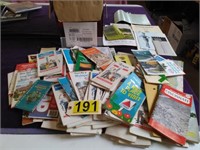 Box of Road Maps & Golf Advertising