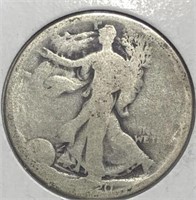 1920-D Walking Half Dollar