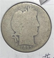 1897 Barber half Dollar