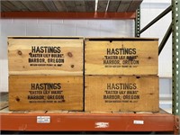 Lot of 8 Hastings Lily Bulbs Wooden Crates