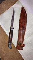 Boker USA knife with sheath 6-1/2” long overall
