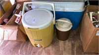Lot of picnic coolers