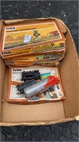 Tyco train items boxes