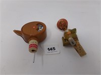 Wood Music Box & Animated Bottle Stoppers