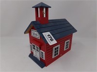 Wood School House Music Box