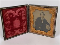 Antique Daguerreotype in framed case