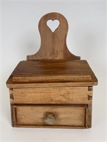 Early wooden recipe rest box
