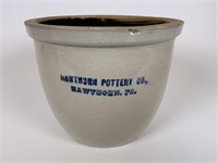 Hawthorn Pottery Co. crock