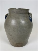 Early blue decorated stoneware crock