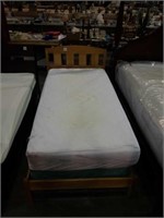 Single bed wood with mattress