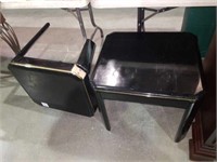 Two end tables one needs the leg repaired