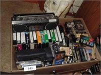 Large Assortment of VHS, CDs, & Cassette Music,