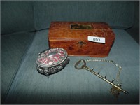 Wooden Jewelry Box, Smaller Jewelry Box &